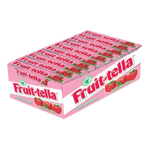Fruit-Tella Strawberry Flavour Chewy Toffee Stick (Pack Of 6)