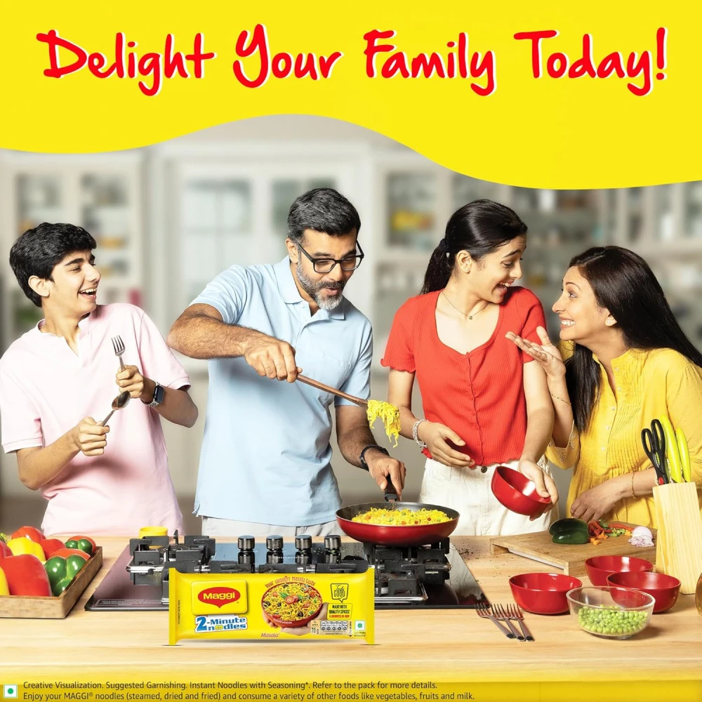 MAGGI Easy Day Combo - 2 Minute Noodles Masala, 420g (Pack of 2) Promo Pack