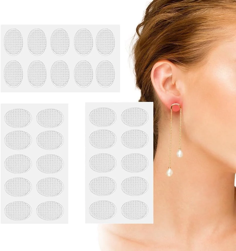 Invisible Ear Lobe Support Waterproof Medical Patches in Zip Lock Pouch - Pack of 30