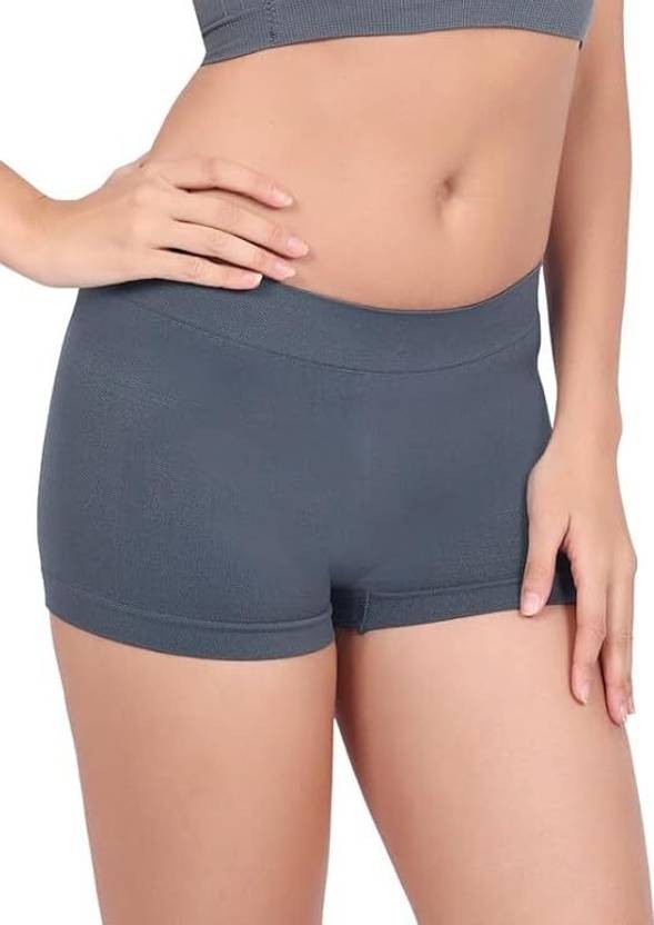 Women Boy Short Grey Panty