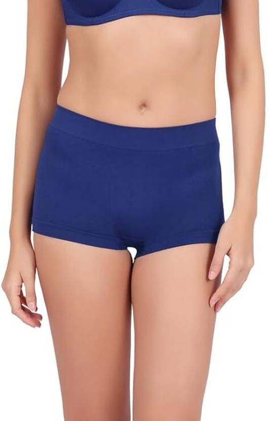 Women Boy Short Blue Panty