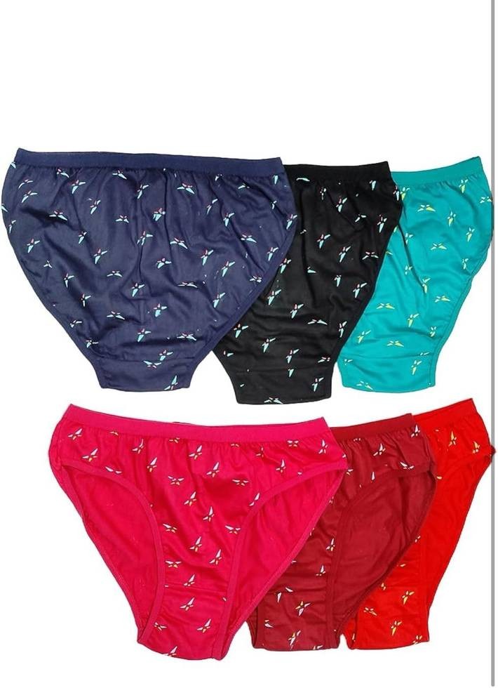 Pack of 6 Women Bikini Multicolor Panty