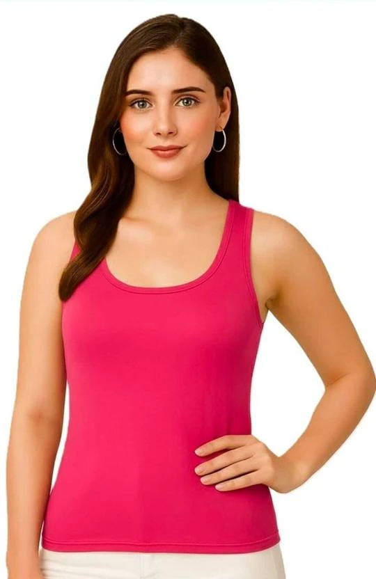 Casual Sleeveless Solid Women Light pink Top