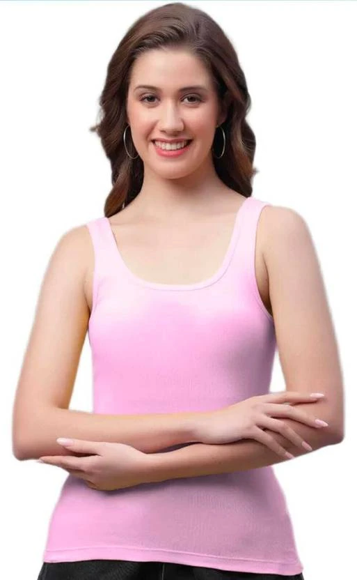 Casual Sleeveless Solid Women pink Top
