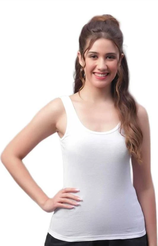 Casual Sleeveless Solid Women white Top