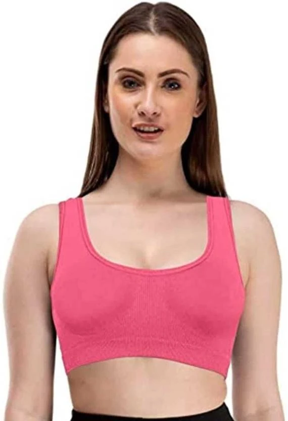 Women Bralette Non Padded Bra  Peach