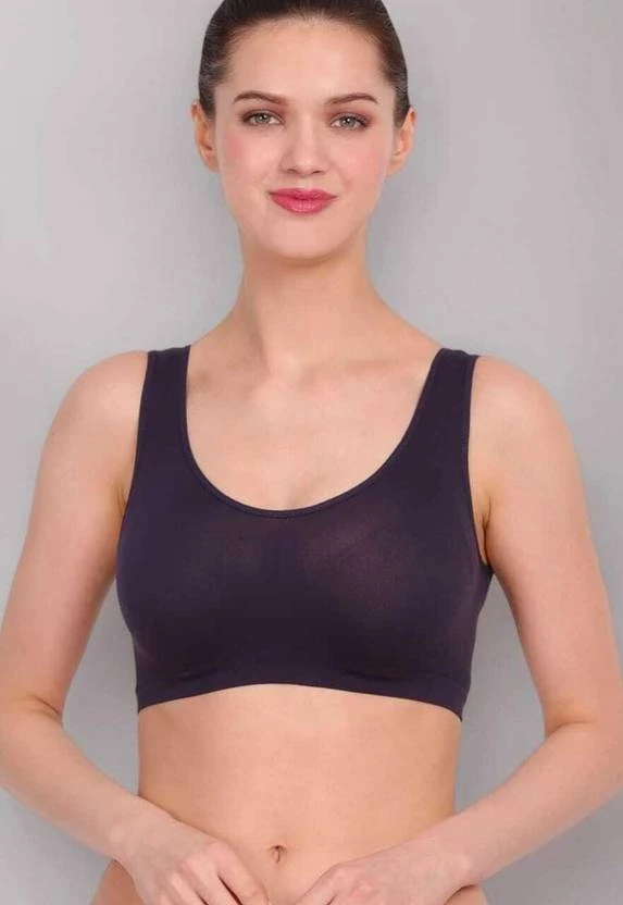 Women Bralette Non Padded Bra  PurPle