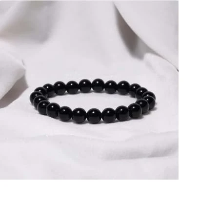 Black Obsidian Bracelet | Certificate of Authenticity | For Grounding, Success and Positive Energy | Astrology Bracelet for Men and Women | Beautifully Crafted with Healing Crystals