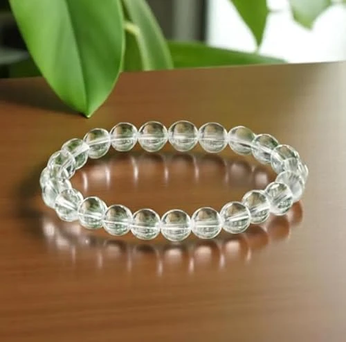 Clear Quartz Bracelet | Certificate of Authenticity | For Confidence, Clarity, Focus & Energy Amplification | Astrology Bracelet for Men and Women | Beautifully Crafted with Healing Crystals