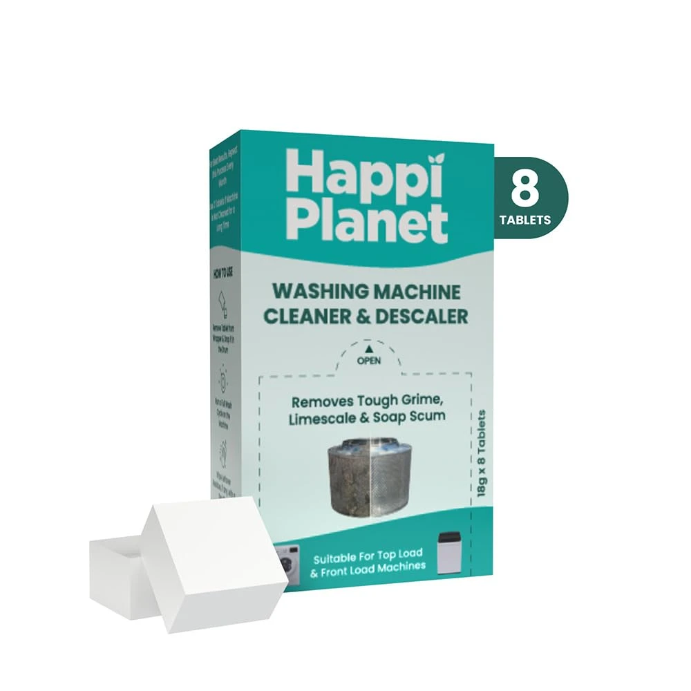 Washing Machine Cleaner & Descaler Tablets | 8 Tablets | Removes Tough Grime, Limescale & Soap Scum | Used for Top Load & Front Load | Protects Clothes from Residue Damage