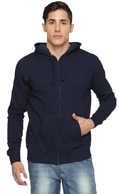 Talitha Fashion Classic Full-Zip Hooded Sweatshirt, Lavender, Cotton Blend, Casual Athletic Wear with Front Pockets