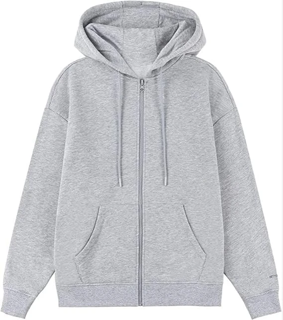 Talitha Fashion Women's Solid Casual Zipper Hoodie || Sweatshirt for Women Winter Wear || Casual Full Sleeves Women Stylish Hooded Neck Fleece Zipper Hoodie for Winter Wear Color Grey