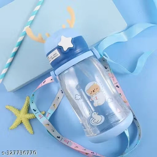 x pulse Deer horns for kids Drinking Water Bottles / Character Motifs / Cute Characters 600 ml Water Bottle (Set of 1, Multicolor)