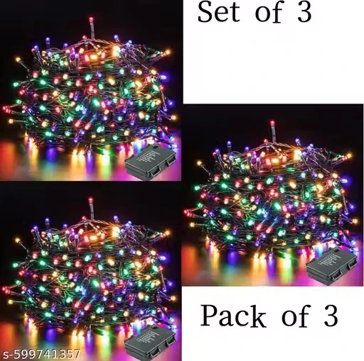 20 LED String Serial Light for Diwali, Christmas Home Decoration.Heavy Duty Copper Led String Light .Its not Low Quality Rice String Pack of 3