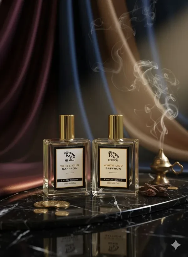 Red Vocal White Oud Saffron Premium Perfume Eau De Toilette 50ml – Luxury
