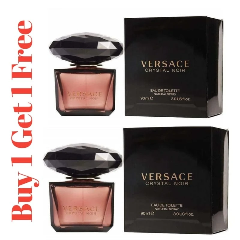 Versace Crystal Noir Eau De Toilette 90ml – Elegant, Sensual Women’s Perfume Buy 1 Get 1 Free Perfume