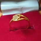 Romantic Gold Plated Heart Ring for Women – Elegant Love Design, Adjustable Fit, Perfect Gift