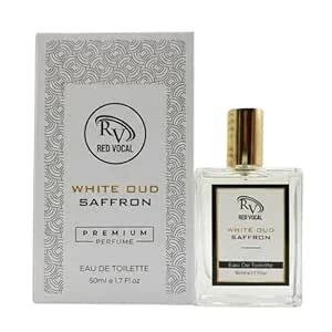 RED VOCAL | White Oud Saffron Premium Perfume Eau De Toilette 50 ml – Luxury Fragrance For Unisex Set of 2 Rich Parfume for Men & Women
