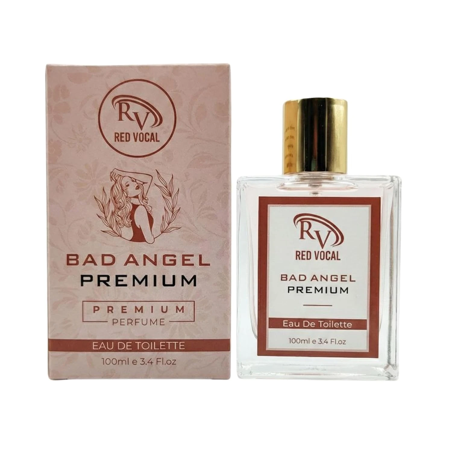 RED VOCAL | Bad Angel Premium Perfume Eau De Toilette for Women | 100ml | Sweet & Long-Lasting Fragrance Gift For Wife & Girlfriend