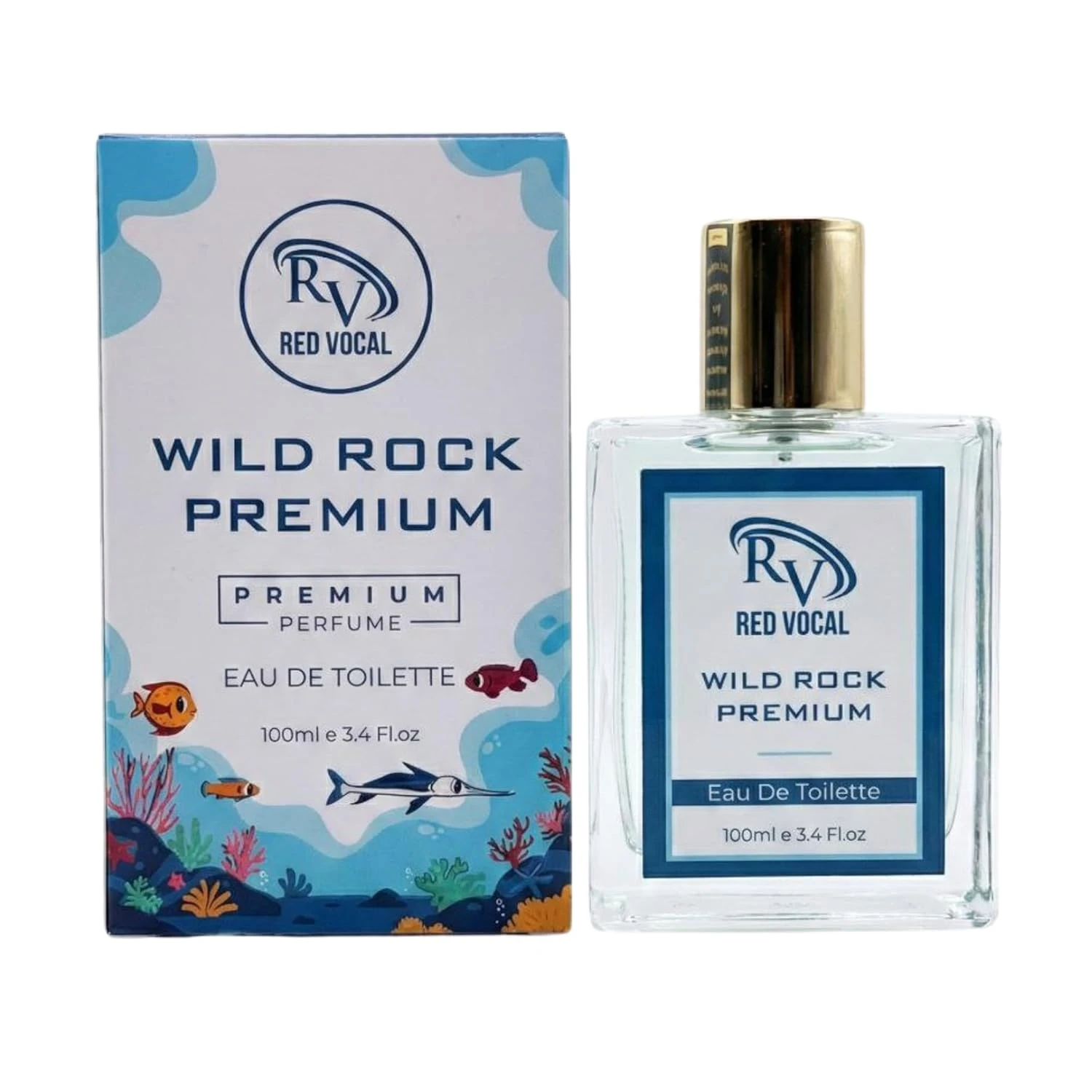 RED VOCAL | Wild Rock Premium Perfume Eau De Toilette for Men | 100 ml | Bold & Long-Lasting Fragrance Office & Daily Scent
