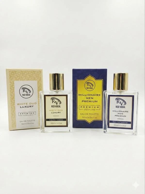 RED VOCAL | Perfume White Oud Luxury For Unisex & Millionaire Men Premium Combo | Eau De Toilette | 100 ml Long Lasting Perfume for Men and Women