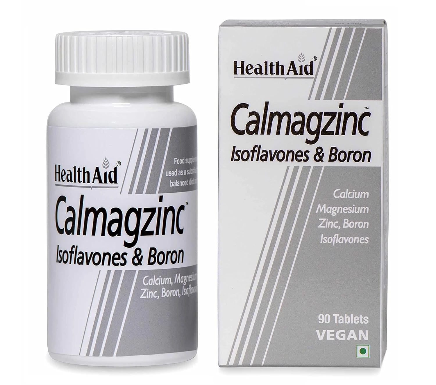 HealthAid CalMagZinc – Calcium, Magnesium & Zinc Supplement | 90 Tablets | Supports Bone, Dental & Muscle Health | For Kids, Men, Women & Athletes