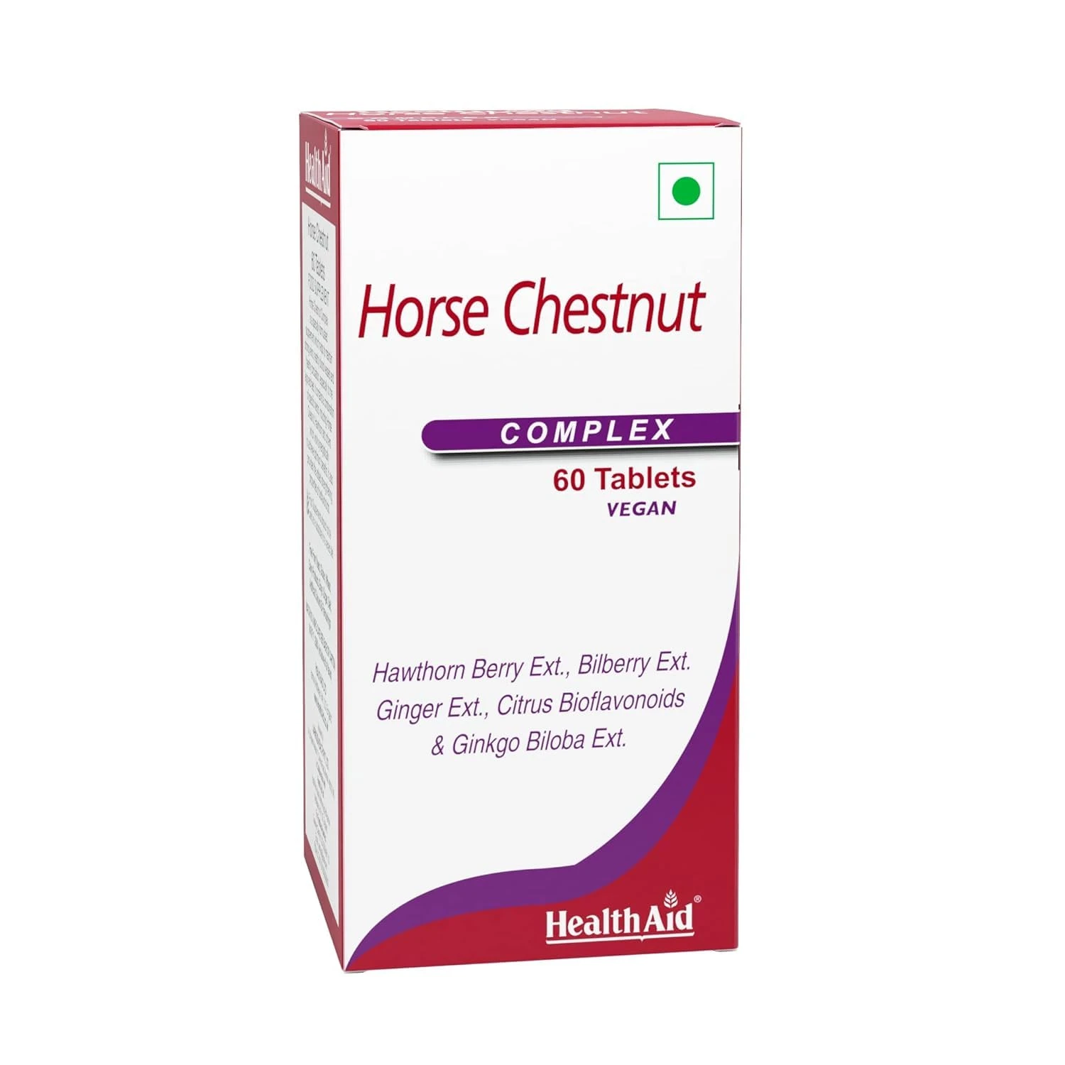 HealthAid Horse Chestnut Complex 120 Veg Tablets| Supports Vascular Health, Varicose Veins, Hemorrhoids, Restless Legs & Healthy Circulation | Discomfort Relief with Herbal Extracts | For Men & Women