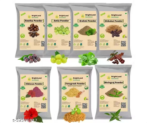 Brightland Hair Packs & Powders