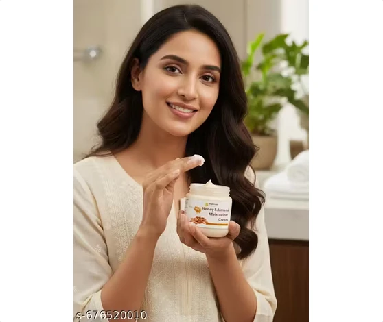 honey almond cream for face men and women 200gm