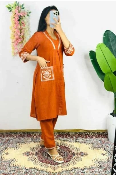 Women Viscose Rayon Kurta Pant Se