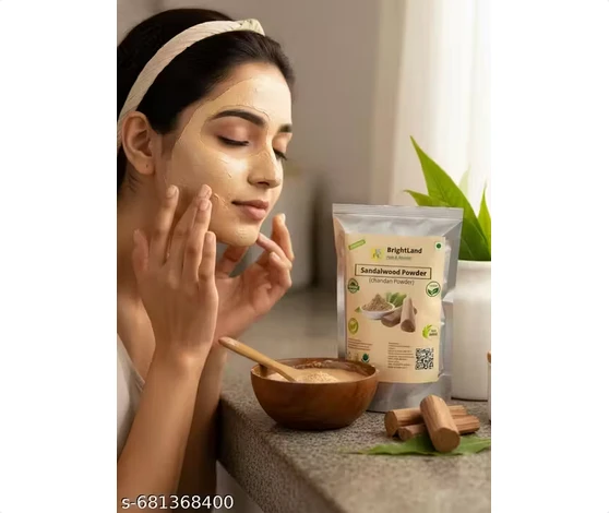 Brightland sandalwood face pack powder for skin 200gm