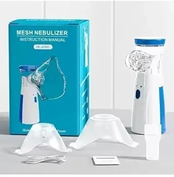 Portable Mesh Nebulizer for Steam Inhalation | Compact Cool Mist Machine for Sinus, Cough & Cold Relief | For Adults & Kids – Home & Travel Use