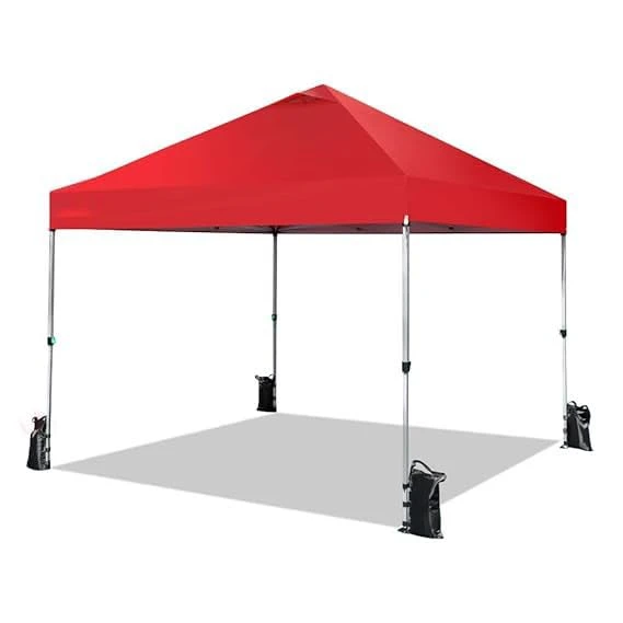 10x10 Pop-Up Gazebo/Canopy- Tent with One Push Setup | Easy Outdoor Sun Shade for Events, Parties, Camping | Gazebo with Frame