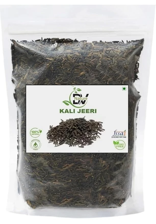 DV Nature Kali Jeeri - 250 Gm - Kaali jiri | Kadwa Jeera | Kali Jiri – Natural Black Cumin Seed Centratherum Anthelminticum