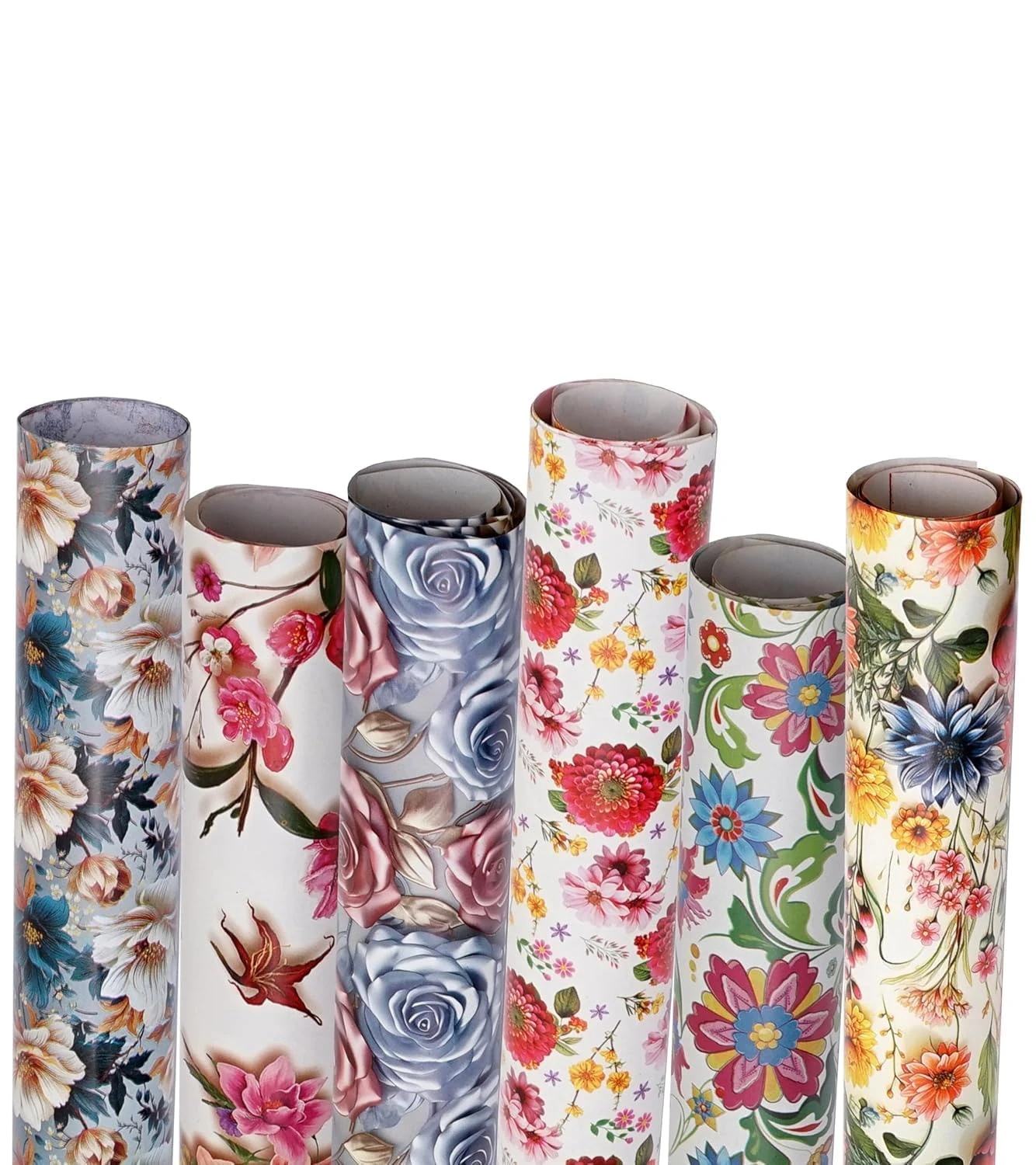 KD Enterprises Multicolor Gift Wrapping Paper Sheet | Size 75x50cm | Decorative Gift Wrap for Birthday, Wedding, Festival, Craft & DIY | Fancy Recyclable Gift Packing Paper Sheets (sheet 24) (Pack of 1)