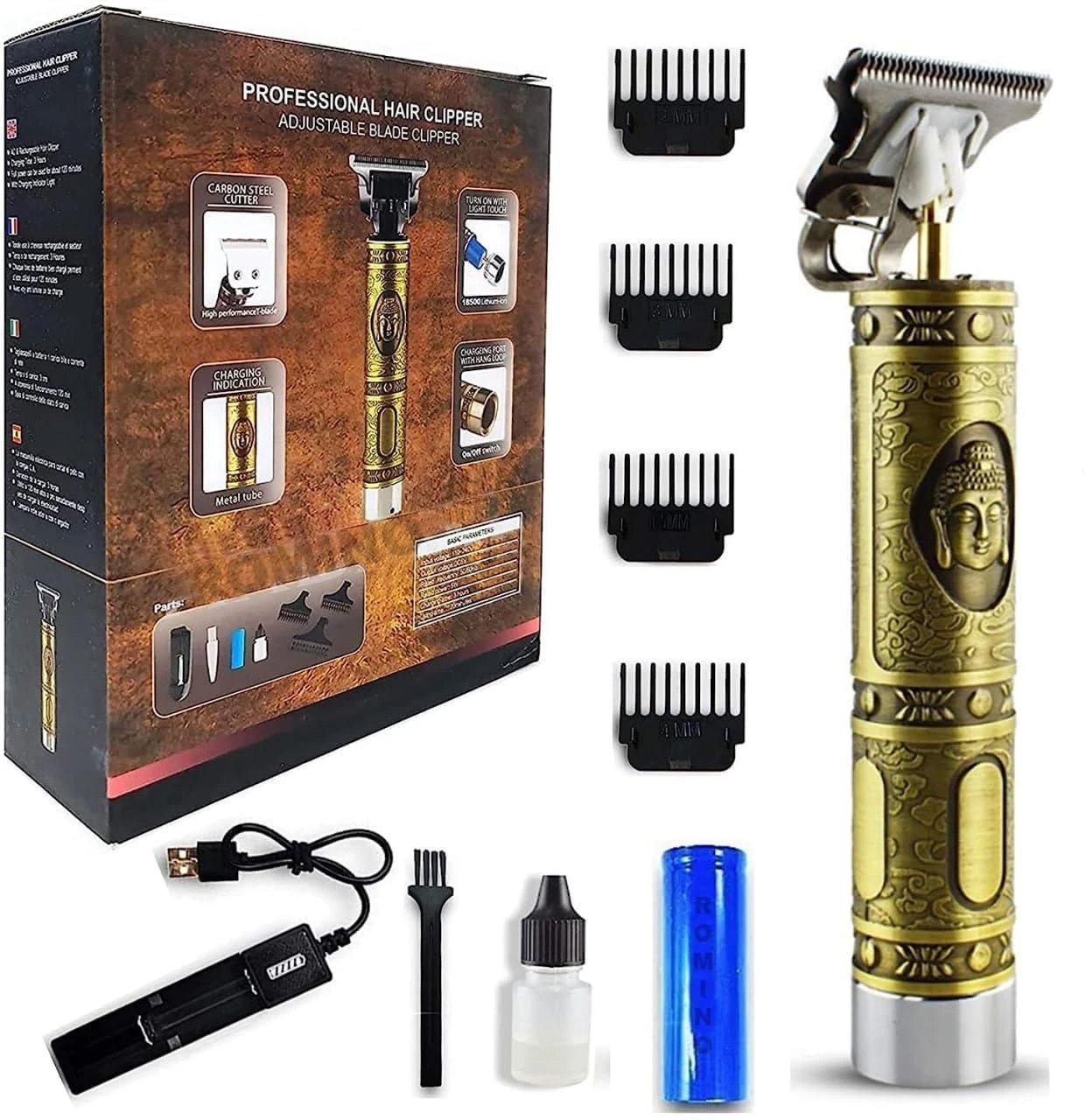 Buddha Style Trimmer for Men Beard, Hair Trimmer for Men Hair Cutting, Professional Hair Clipper, All in One Full Body Trimmers Man, Mens Body Grooming Trimmer & Shaver