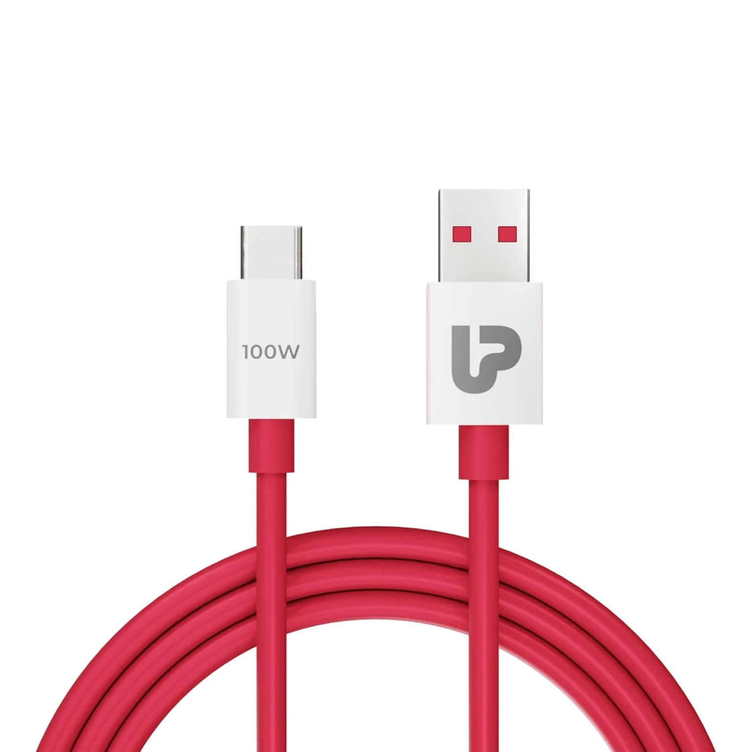 100W SUPERVOOC fast charging Type C Cable| Compatible with Oneplus, Oppo,Realme, Redmi, Xiaomi|1m USB A-C TPE Cable| Supports Dash,Warp,Vooc,SuperVooc,Dart|Made in India |UL1216RD-0100|Red