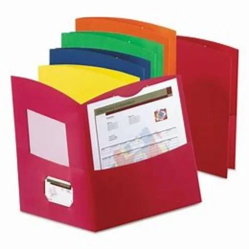 Plastic File for A4 Documents | for Office, School & Home | Holds Up to 150 Sheets | Best for Interviews and Reports | Pack of 5