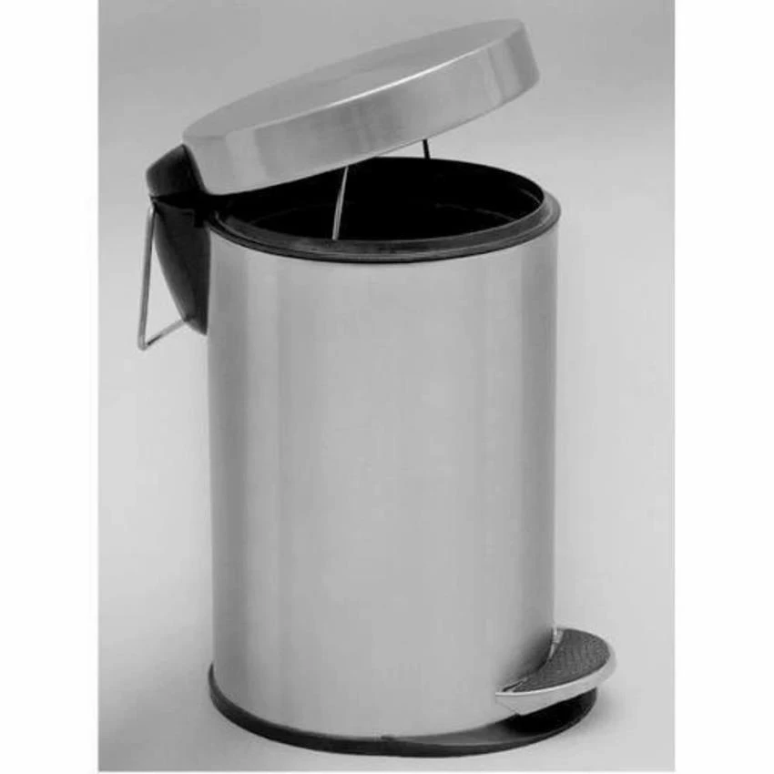 Foot Pedal Stainless Steel SS Paddle Dustbin, For Office, Capacity: 3 L