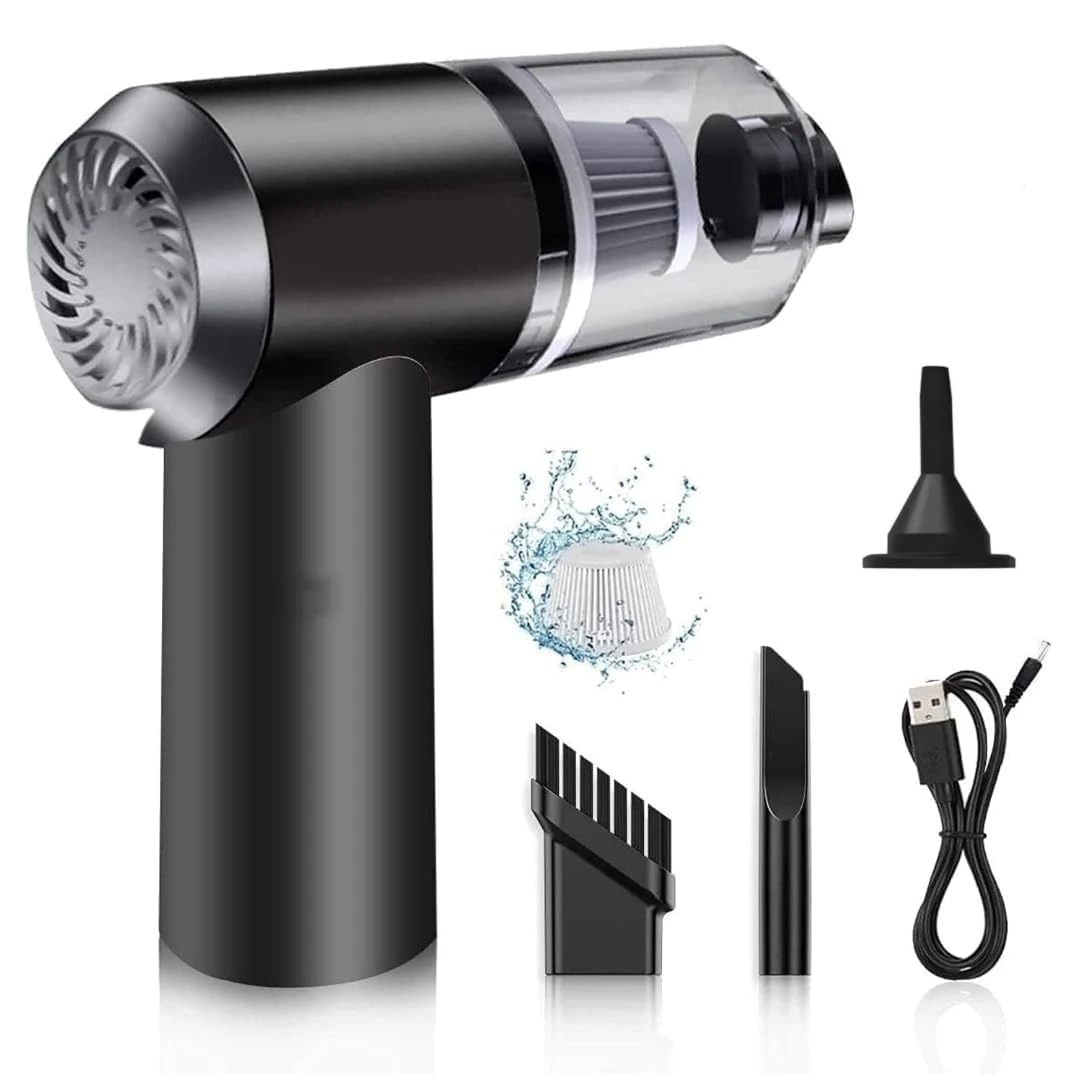 3IN1 Portable Car Vacuum Cleaner with Blower | USB Rechargeable Wireless Handheld Car Vacuum Cleaner Traveling, Portable, Rechargeable