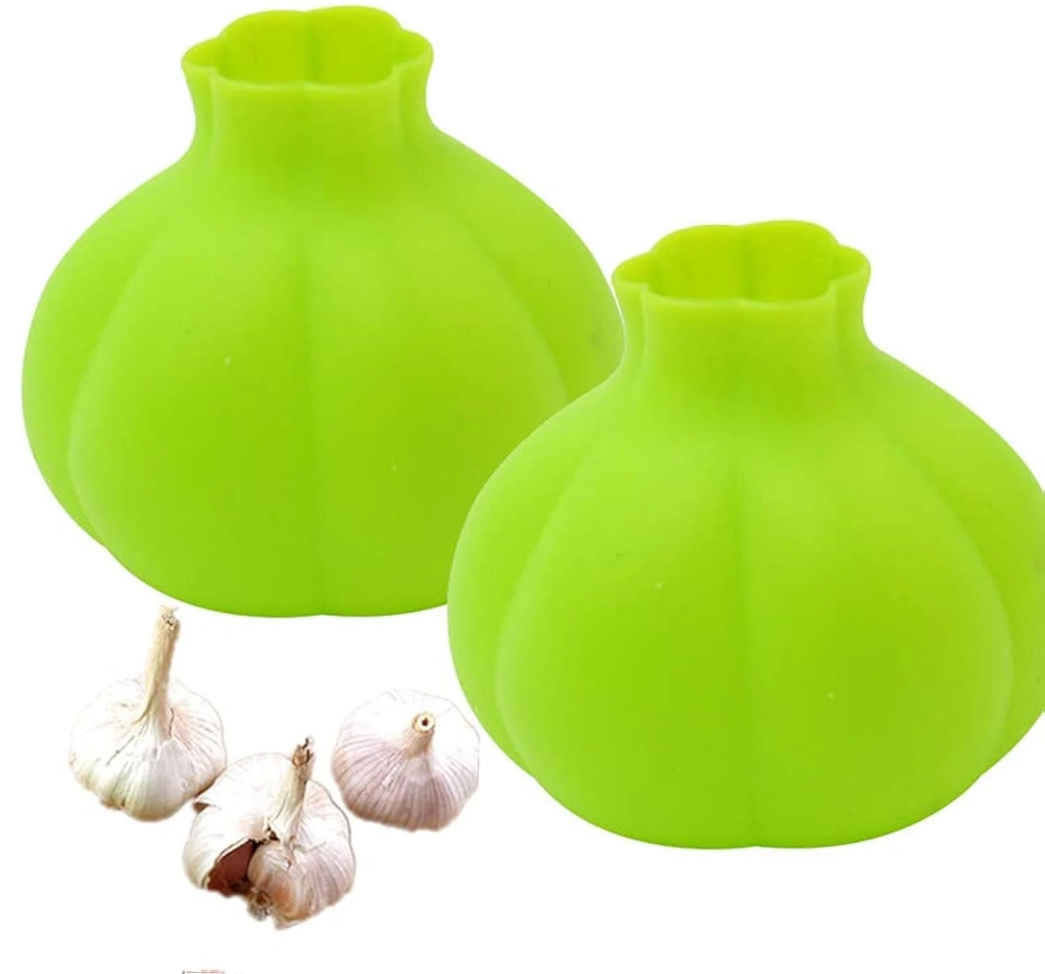 Silicone Garlic Peeler - Automatic Garlic Skin Remover 2-Piece Keeper, Quick & Easy Peeling, Funny Kitchen Tool