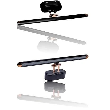 Rosegold | Black Body | Dressing Table |Rose Chrome Finish | Bathroom Mirror | Vanity | Picture | Cabinet | Adjustable | Wall Mounted Light. 2 Year Warranty. (Black, 6w)