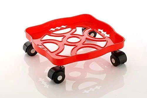 Revolutionize Your Kitchen with The ANJ EKART Square Plastic Gas Cylinder Trolley |Easy Movement Durable Design and Rust-Proof Material for Ultimate Convenience| Pack of 1