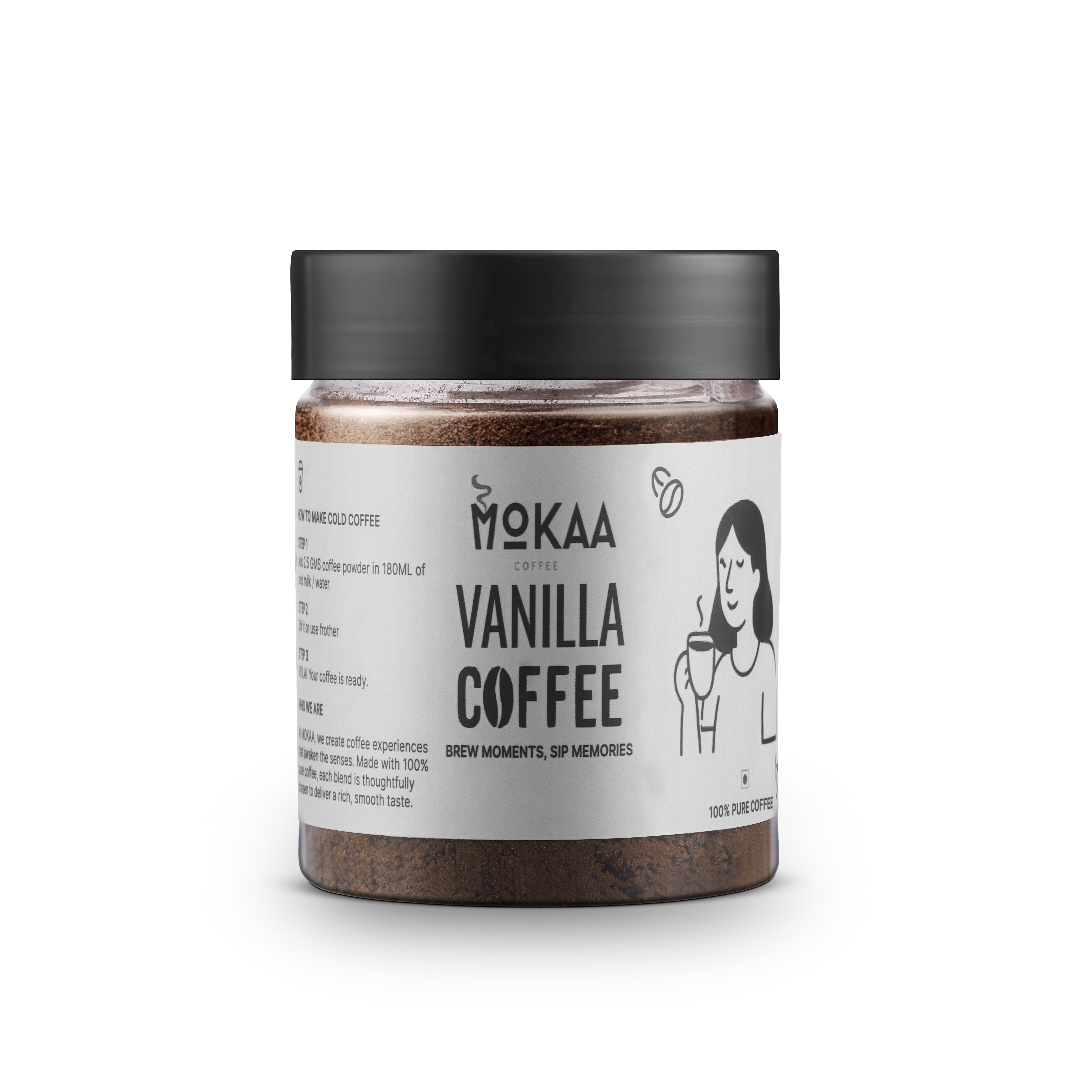 MOKAA COFFEE Vanilla Instant Coffee 50g
