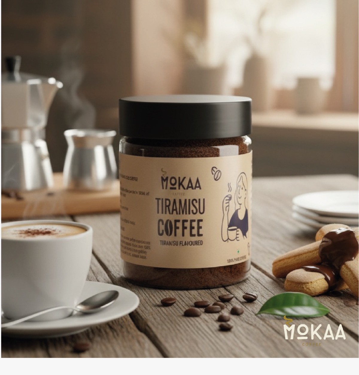 MOKAA COFFEE Tiramisu Instant Coffee 50g
