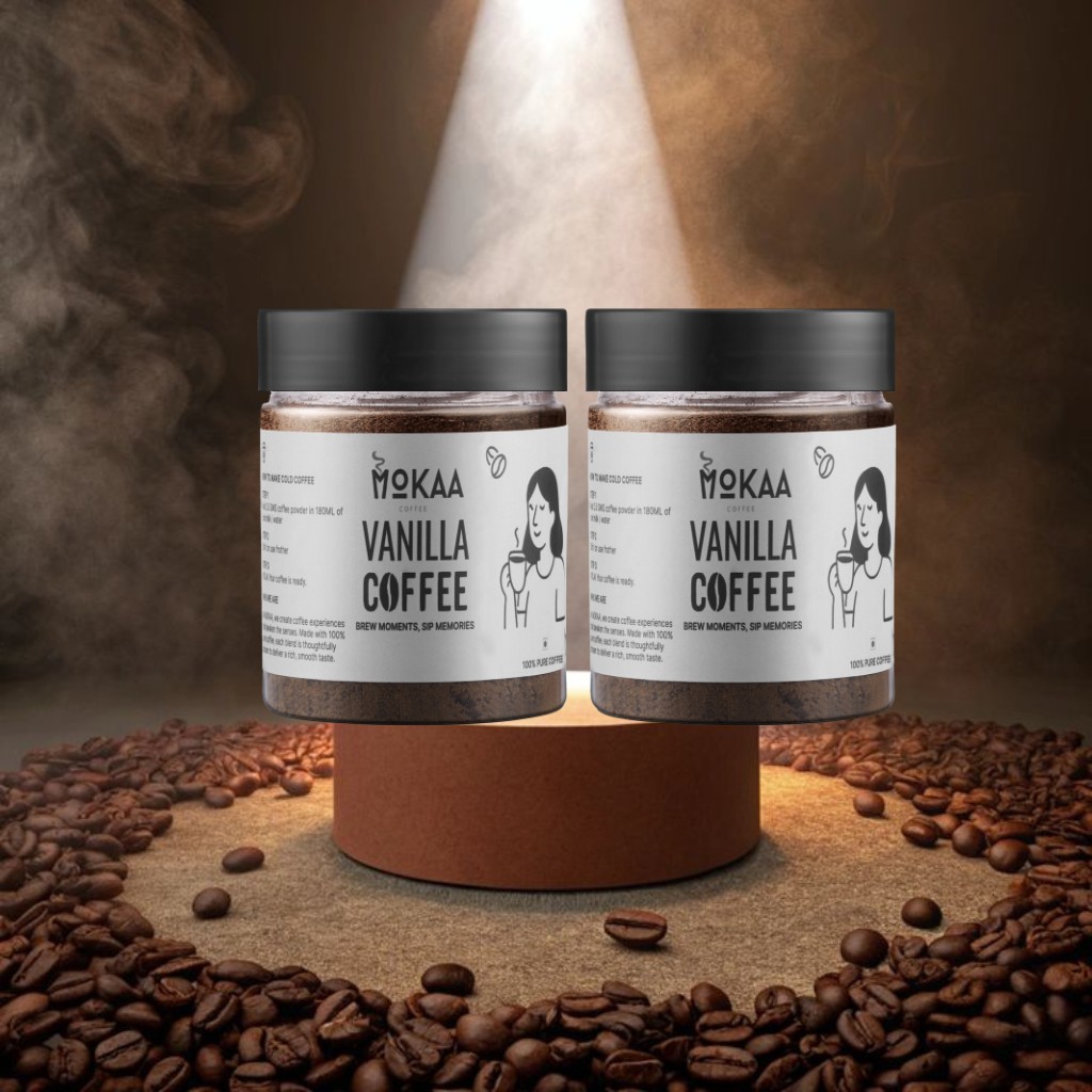 MOKAA COFFEE Vanilla Instant Coffee 50g (Buy 2 & Save More Offer)