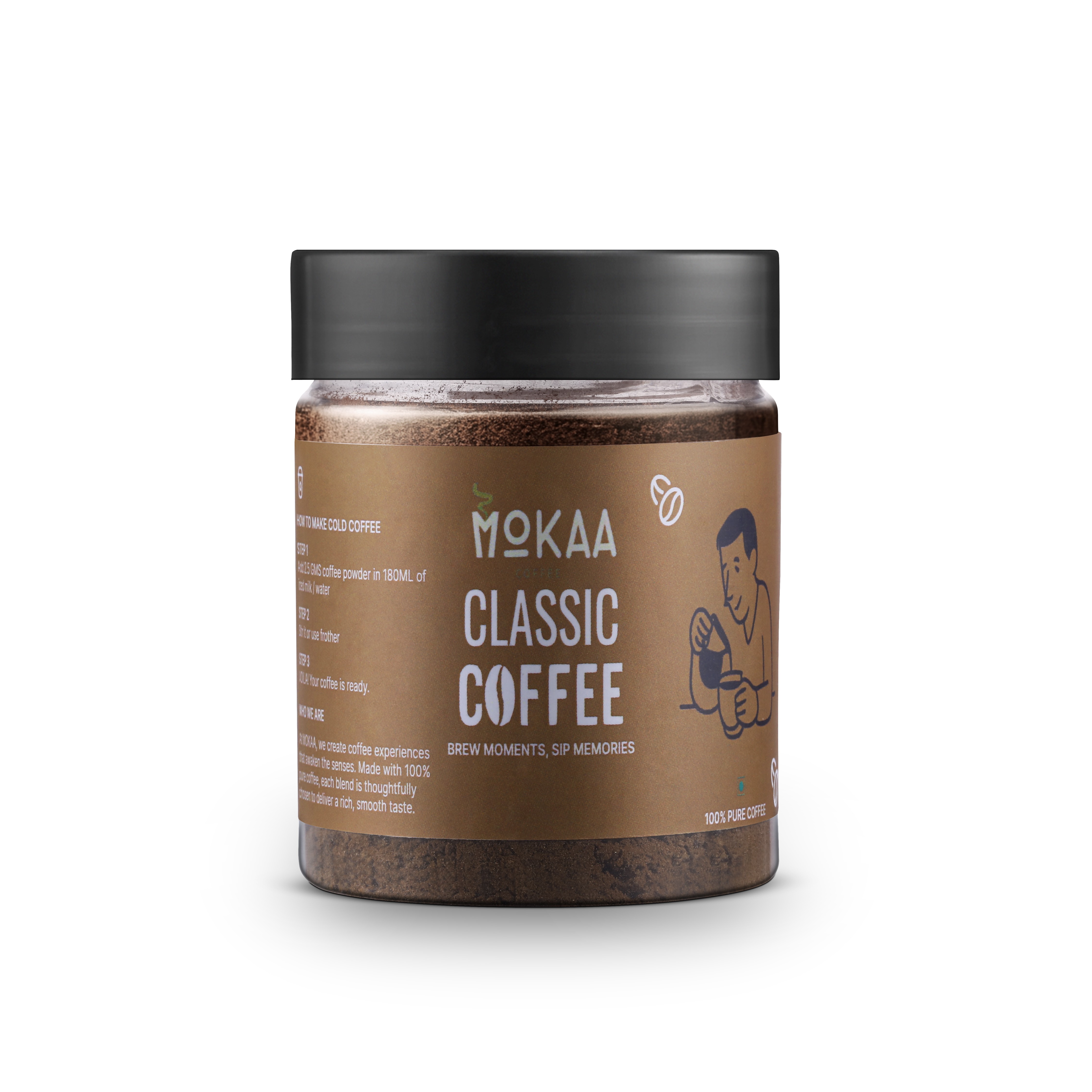 MOKAA COFFEE Classic + Belgian Chocolate Combo (2 X 50g)