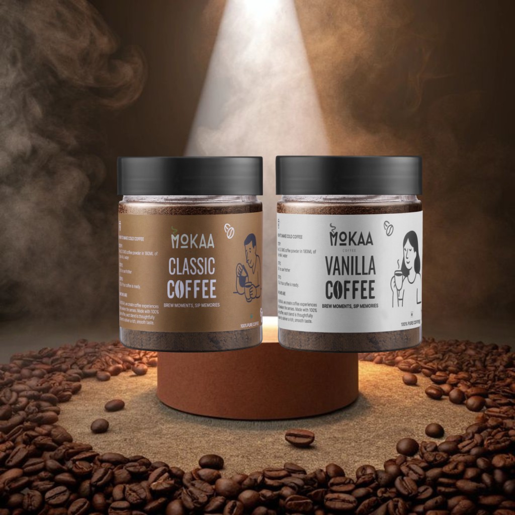 MOKAA COFFEE Classic + Vanilla Combo (2 X 50g)
