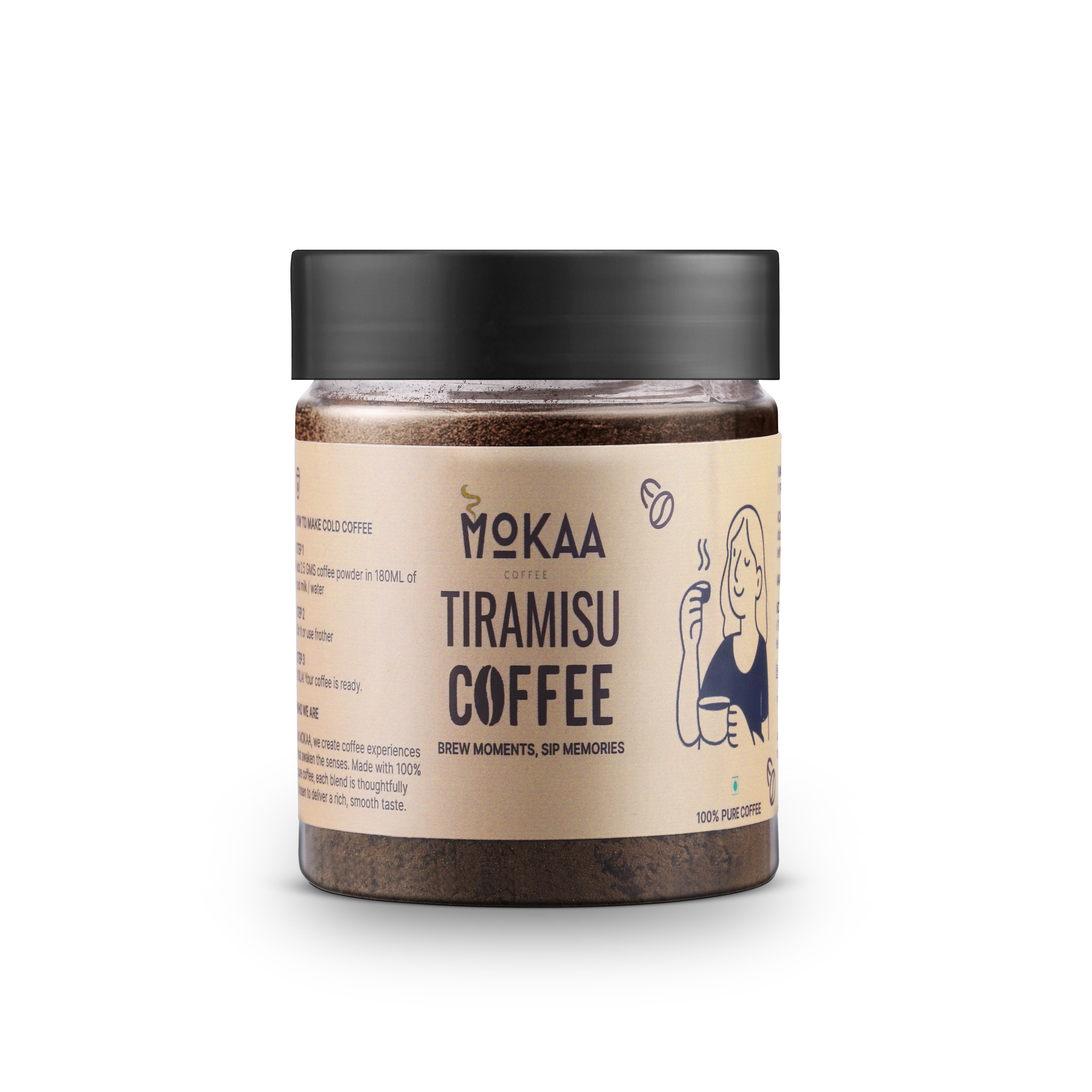 MOKAA COFFEE Classic + Tiramisu Combo (2 X 50g)
