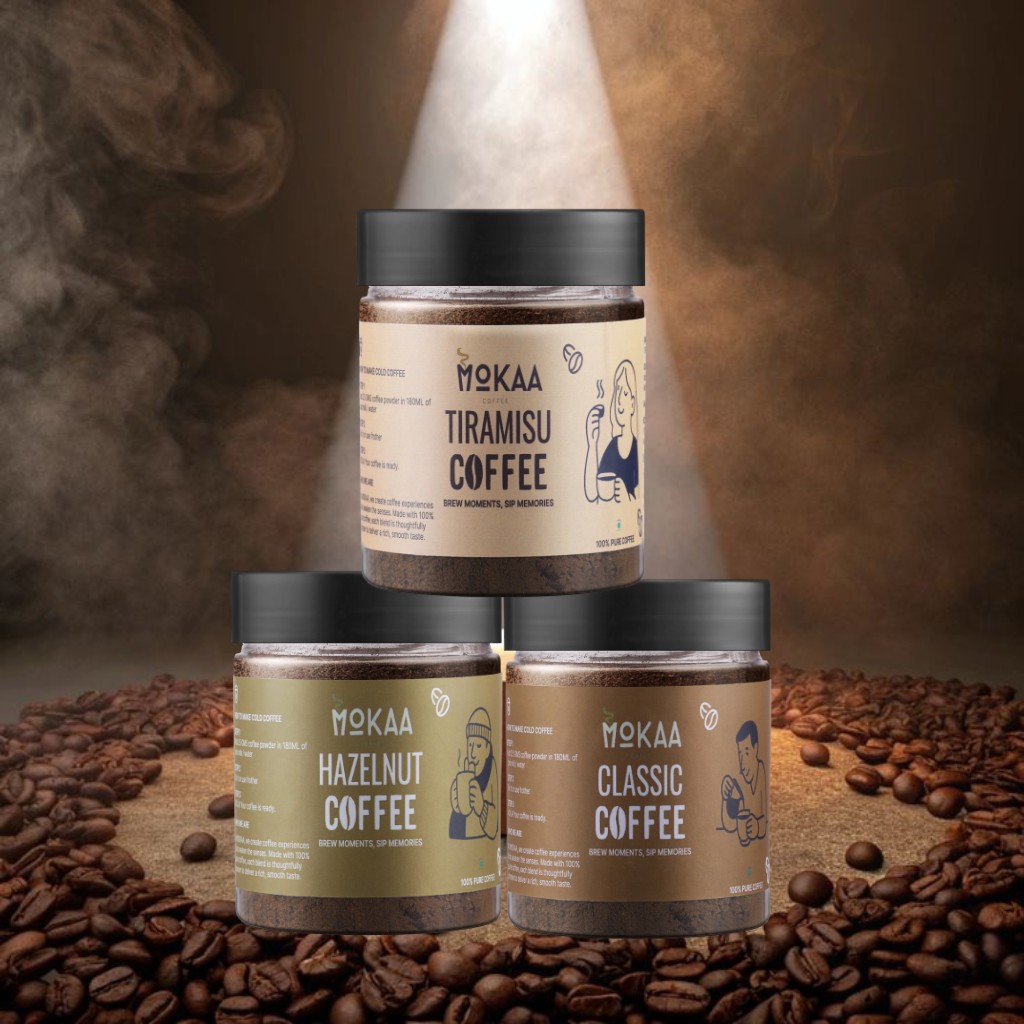 MOKAA COFFEE Classic + Hazelnut + Tiramisu (3 × 50g)